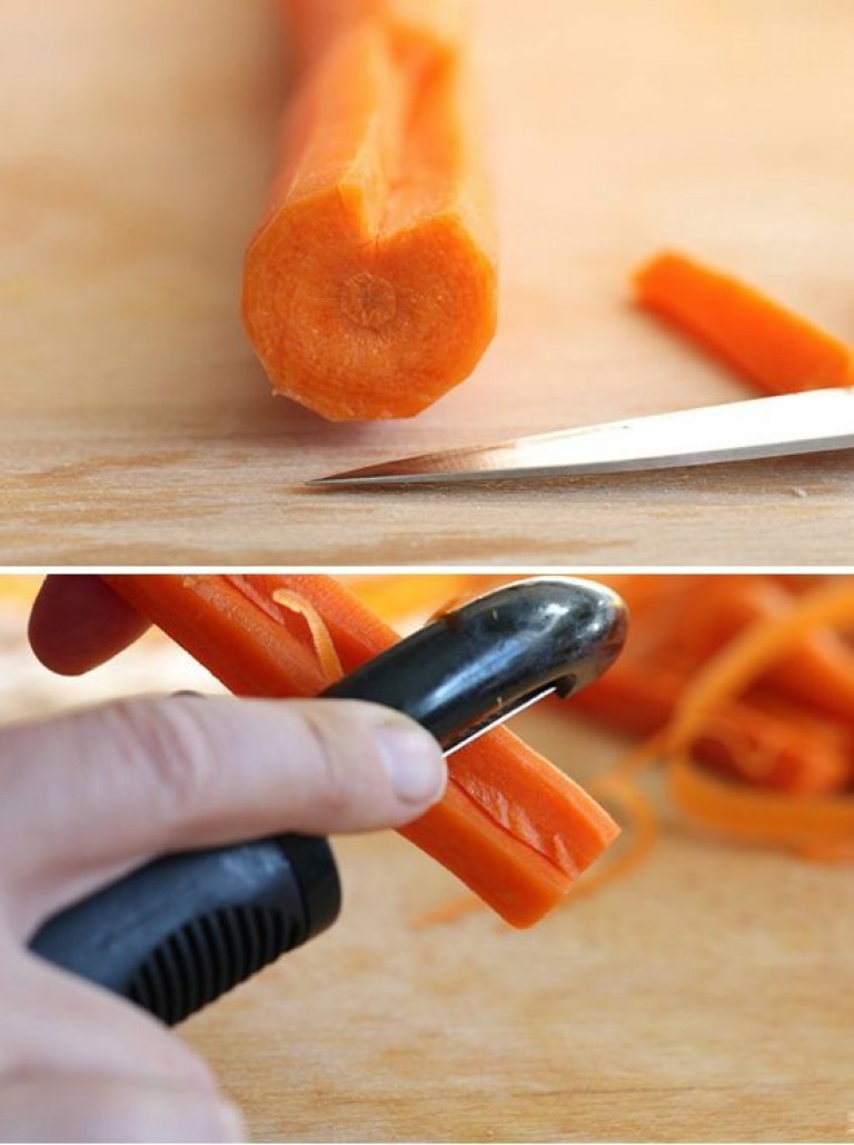 Фигурная нарезка моркови